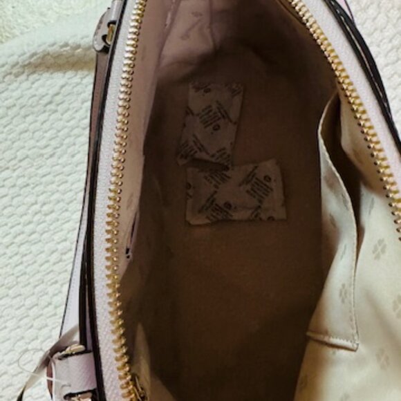 NWT Kate Spade Payton Medium Dome Satchel Lilac Moon Pebbled Leather - Picture 4 of 11